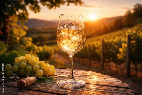 A chilled glass of ice wine...