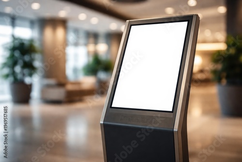Closeup of a blank digital ...