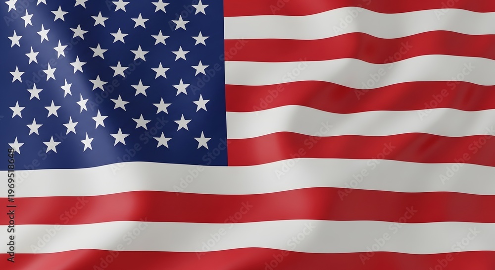 Fototapeta premium Honoring heroes a waving american flag for memorial day remembrance