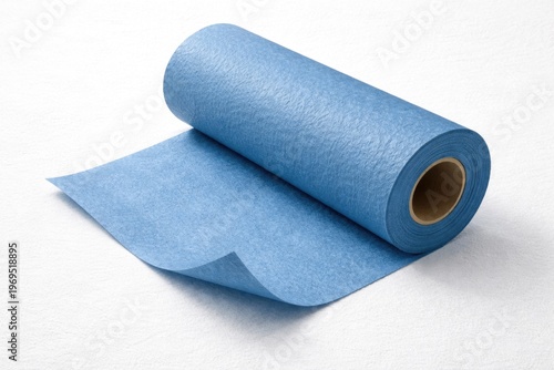Textured blue paper roll fo...