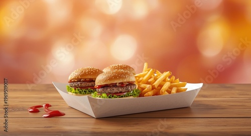 Paper tray containing a tri...