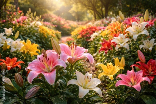 Beautiful garden filled wit...
