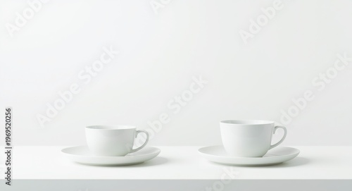 White dishware plates posit...