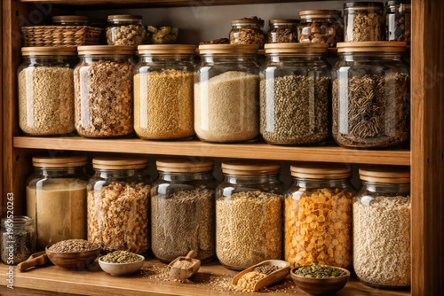 Various grains and cereals ...