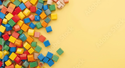 Wooden rainbow and colorful...