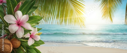Summer tropical beach getaw...