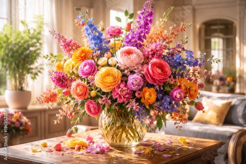 Artistic floral arrangement...