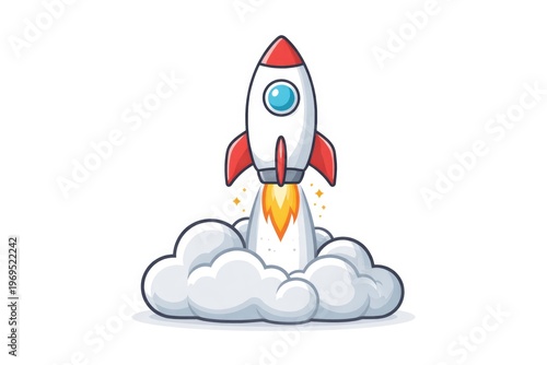 Flat style cartoon icon of ...