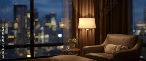 Sophisticated hotel suite i...