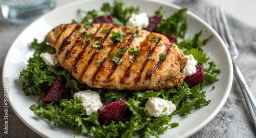 Flavorful grilled chicken o...