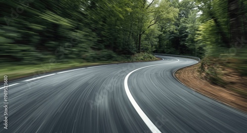 Tire speed test on curving ...