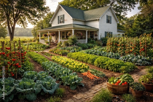Rural Farmhouse Surrounded ...