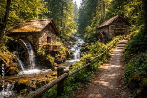 Beautiful hiking trail pass...