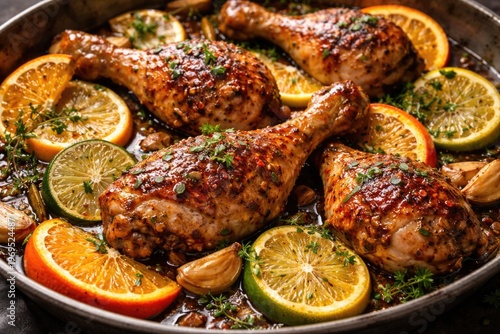 Juicy citrus baked chicken ...