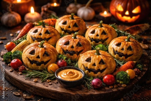 Halloween Pumpkin Head Roll...