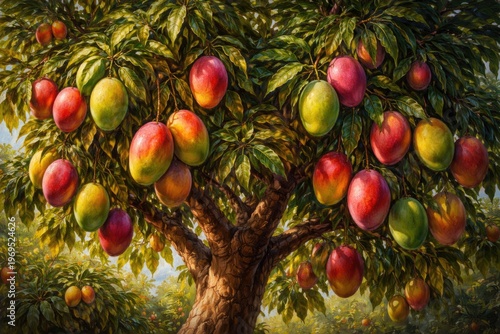 Oil painting of a vibrant m...