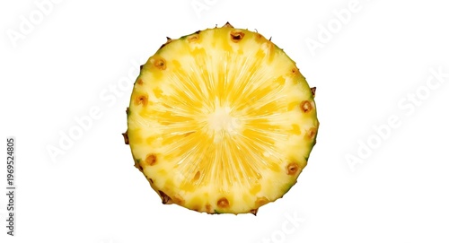 Top view of a fresh pineapp...