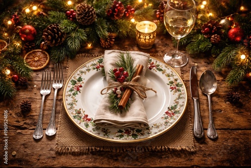 Festive Holiday Dinner Sett...