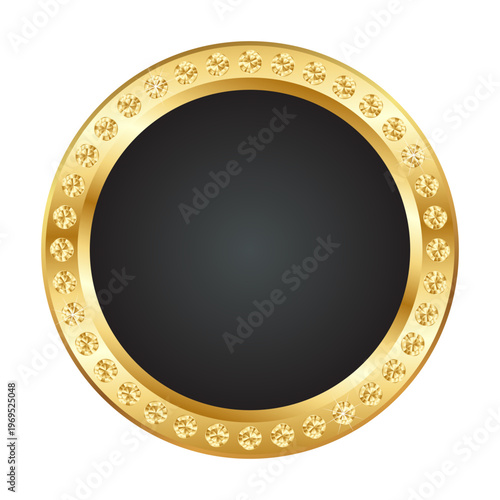 gold medal on a white background