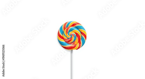 Sweet vibrant lollipop with...