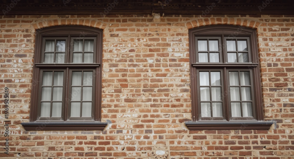 Obraz premium Traditional heritage home with classic window features
