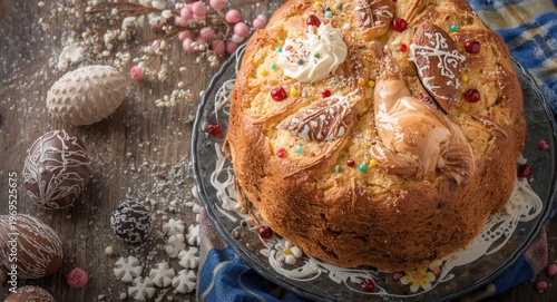 Holiday Easter panettone br...