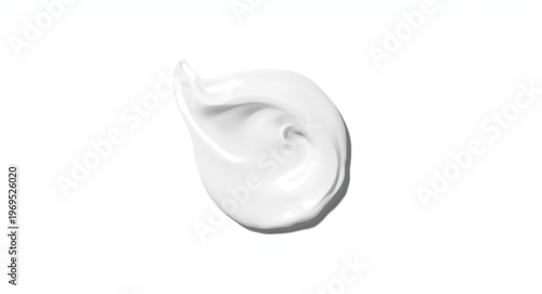 White cosmetic cream with s...