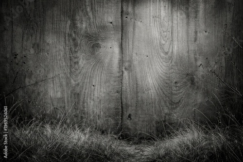 Monochrome photo of a concr...