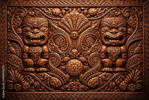 Traditional Polynesian carv...