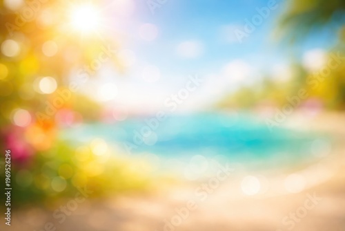 Bright multicolor blurred b...