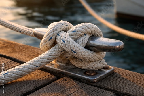Detailed close-up of a knot...