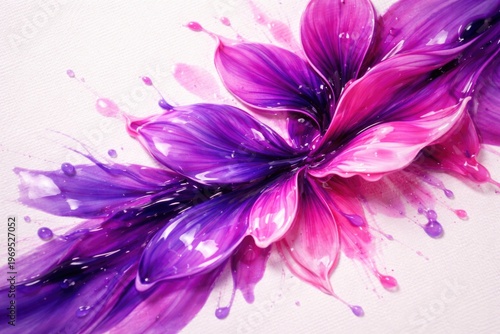 Close up of vibrant liquid ...