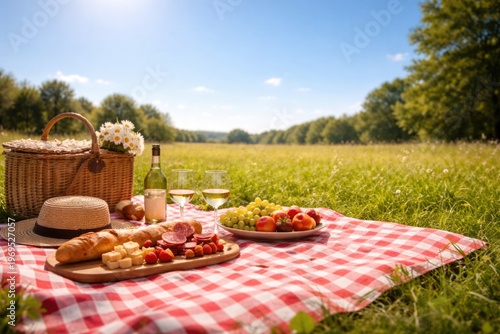 Relaxing picnic scene with ...