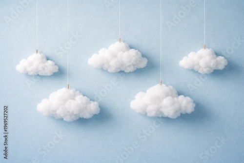 Minimalistic blue paper bac...