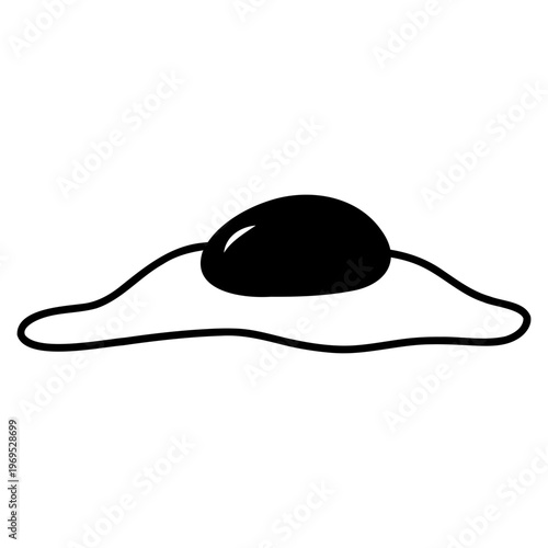 sunny side up, egg yolk icon