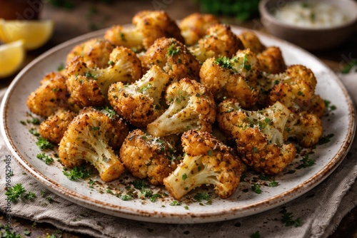 Herb seasoned fried caulifl...