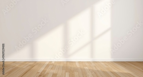 White interior wall and lam...