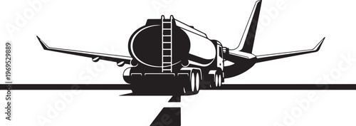 Airplane, aircraft, plane, black, silhouette, vector, illustration, travel, transportation