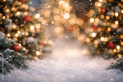 blurred festive holiday bac...