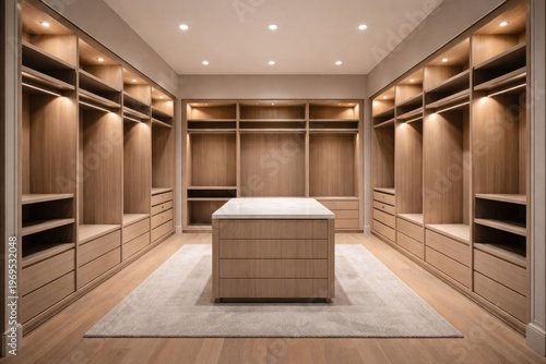 Spacious Empty Closet in a ...