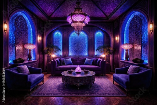 Interior room featuring vio...