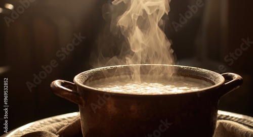 Warm porridge releasing ste...