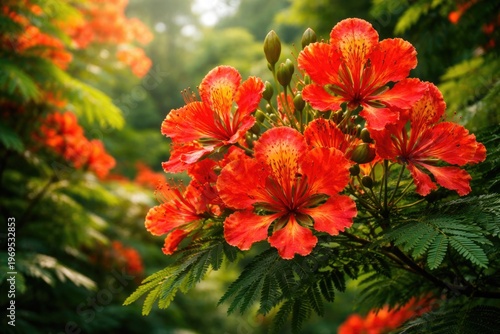 Vibrant Royal Poinciana flo...