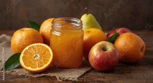 Orange marmalade and fresh ...