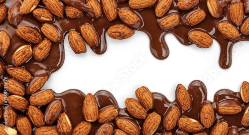 Glossy chocolate drizzling ...
