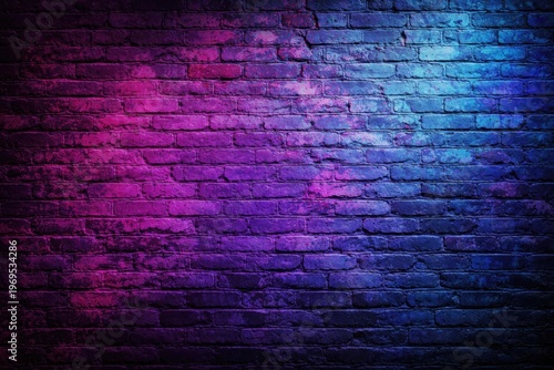 Colorful brick wall backdro...