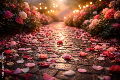 Romantic Flower Petals Scat...