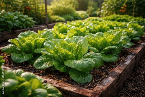 Lush Organic Lettuce Growin...