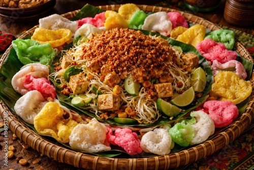 Traditional Betawi raw vege...