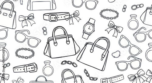 Handbags and fashion accessories collection.